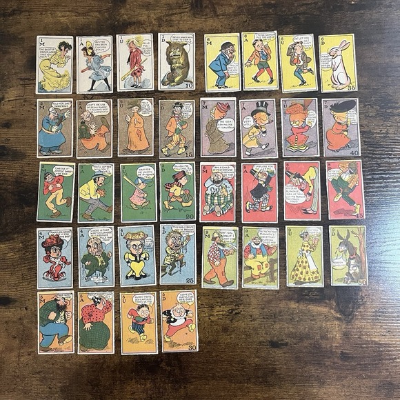 Other - Hee Haw And Her Name Was Maud Complete Set Of 36 Comic Cards From Early 1900s